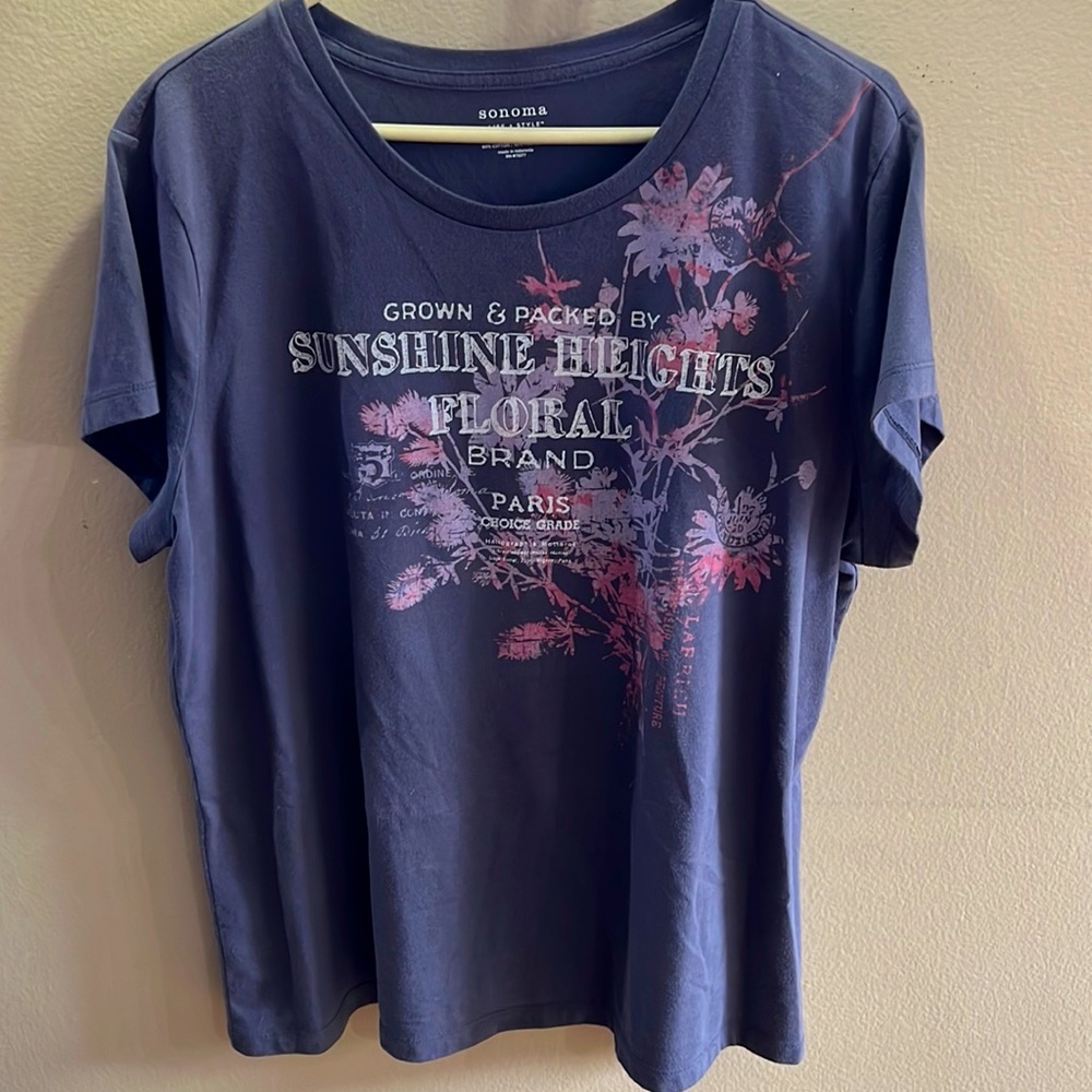 Sonoma Grey Pattern Woman’s 2X T-Shirt